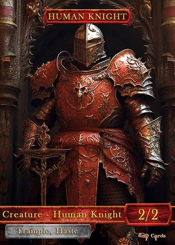 Red Human Knight #3